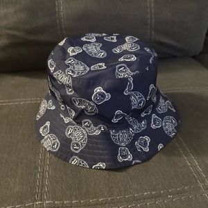 Palm Angels bucket hat and swim trunks